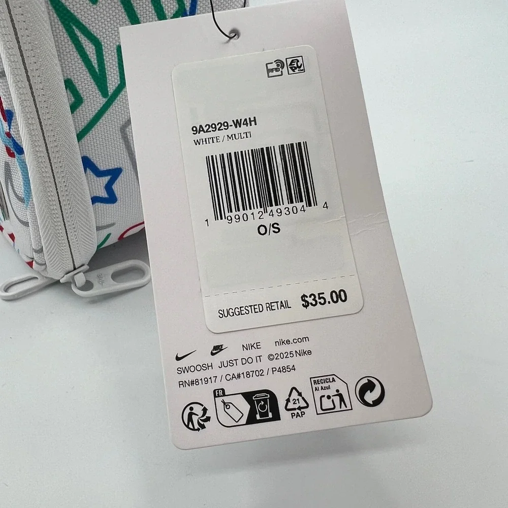 Nike Hard Shell Lunch Box White Multi Logo Print 9A2929-W4H NEW